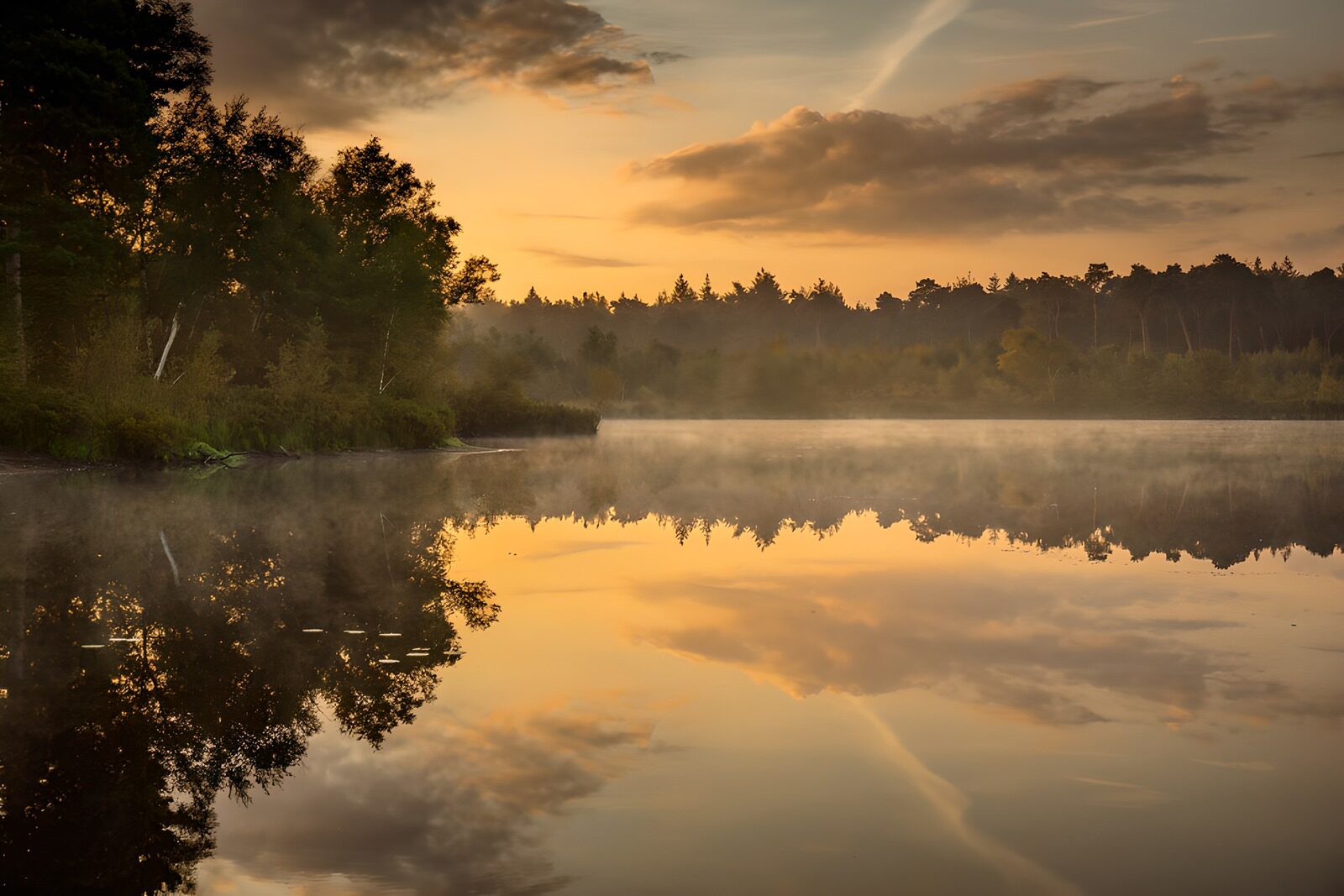 TPDE20946: Sonnenaufgang über dem ruhigen See