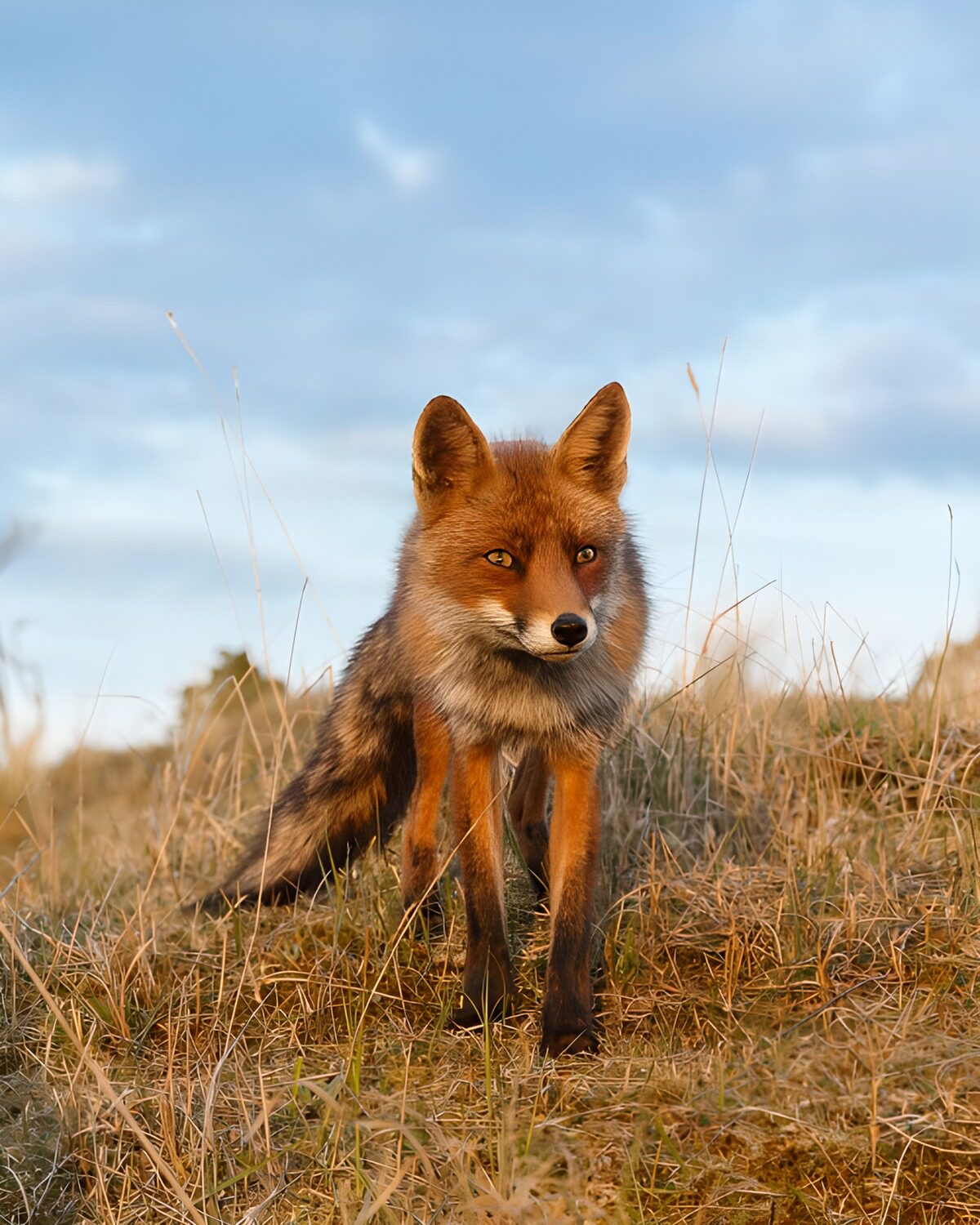 TPDE64508: Fuchs in der Abenddämmerung