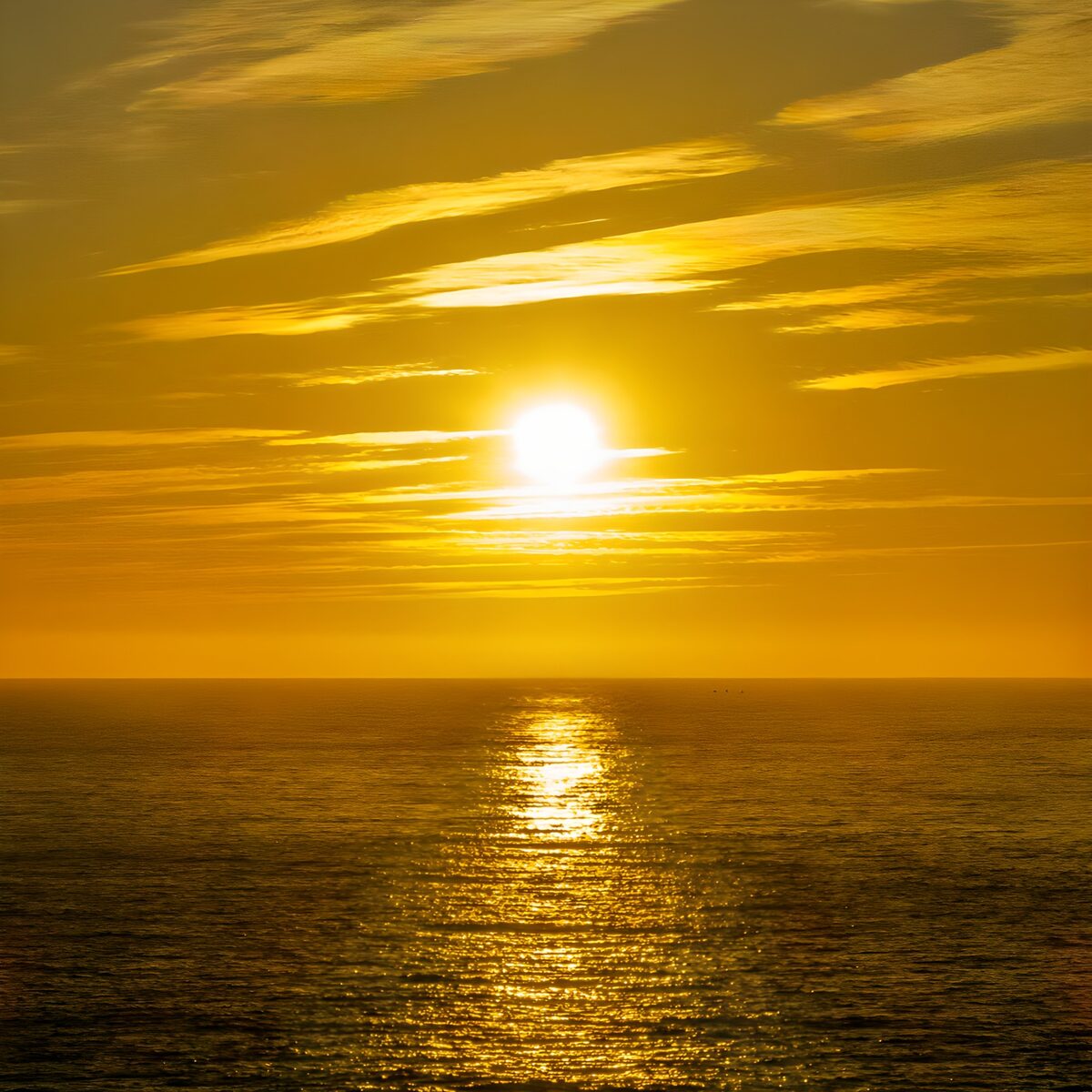 Sonnenuntergang über dem Ozean