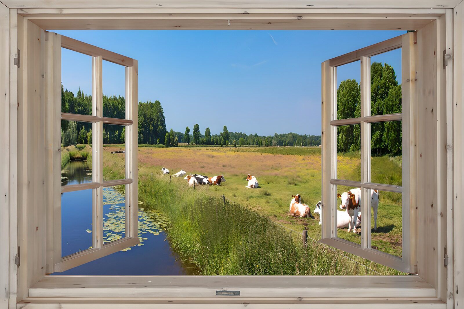 TPDE11377: Aussicht auf eine friedliche Wiesenlandschaft