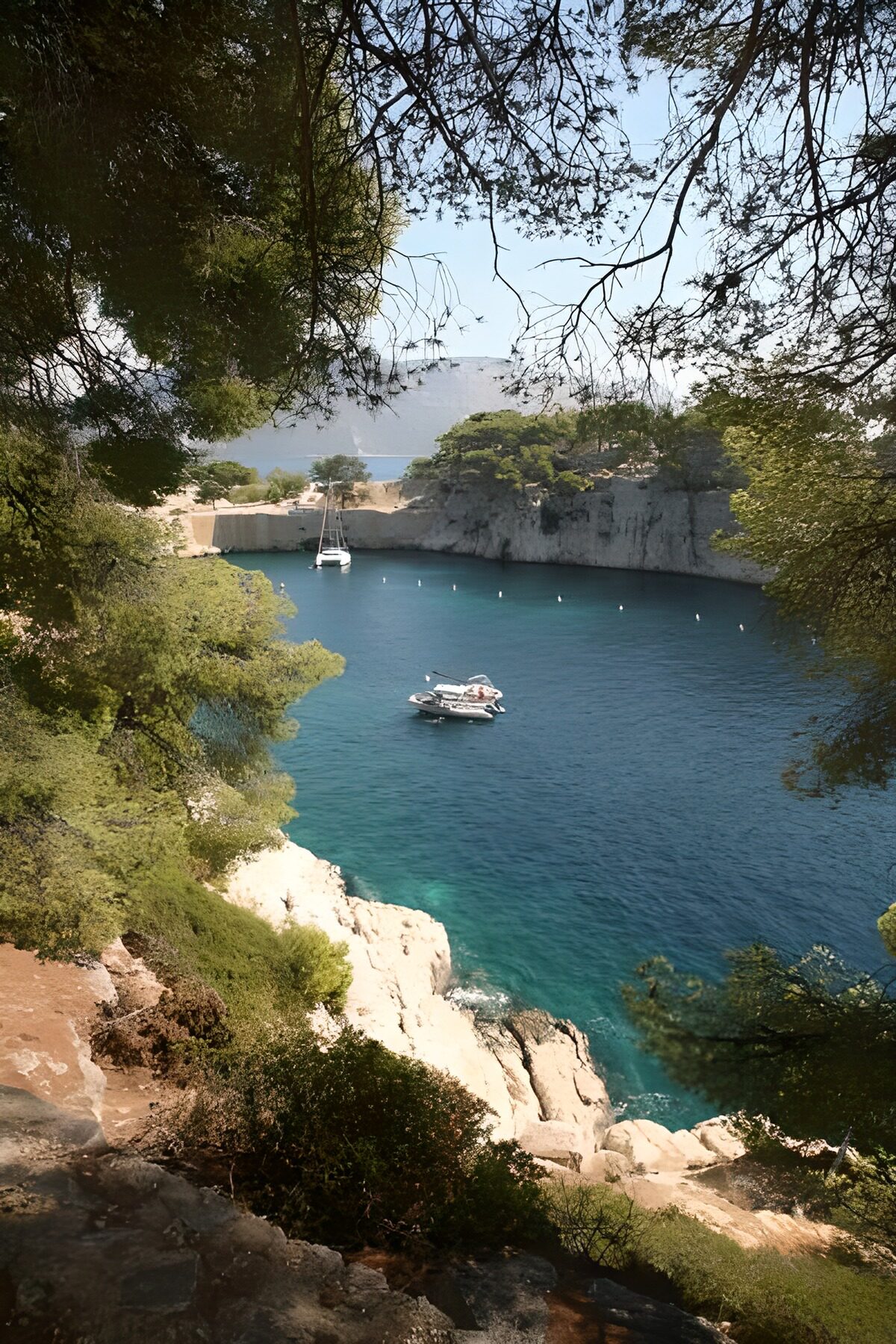 TPDE69284: Bucht mit Booten in der Fjord-Landschaft in Cassis 1