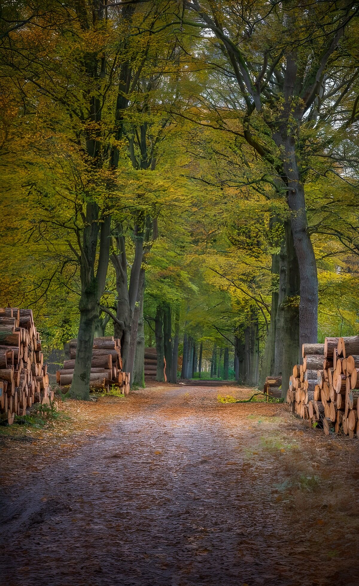 TPDE13262: Holzernte im herbstlichen Wald