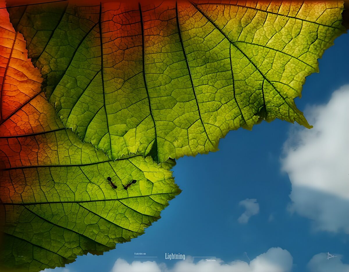 es ist Herbst und die Blätter der Bäume verfärben