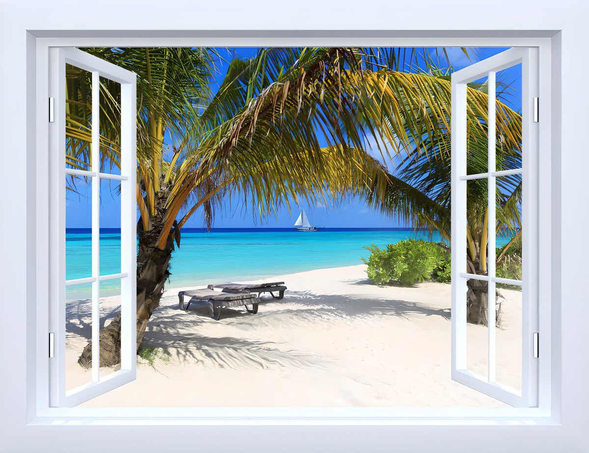 TPDE53716: Blick auf den traumhaften Strand