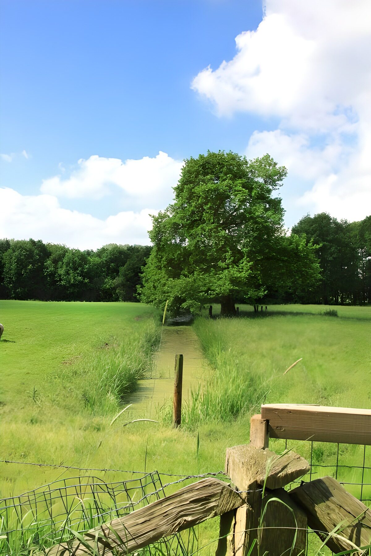 TPDE75699: Wassergraben durch Weide