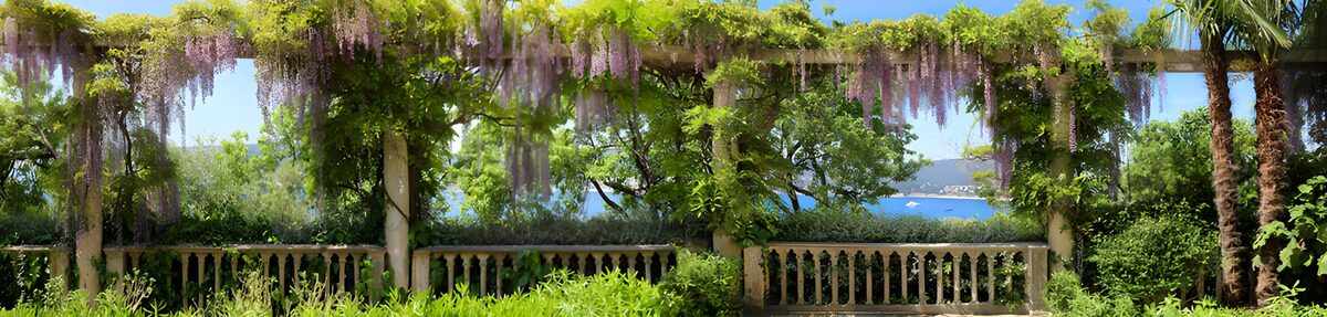TPDE32670: Blühender Garten mit Aussicht