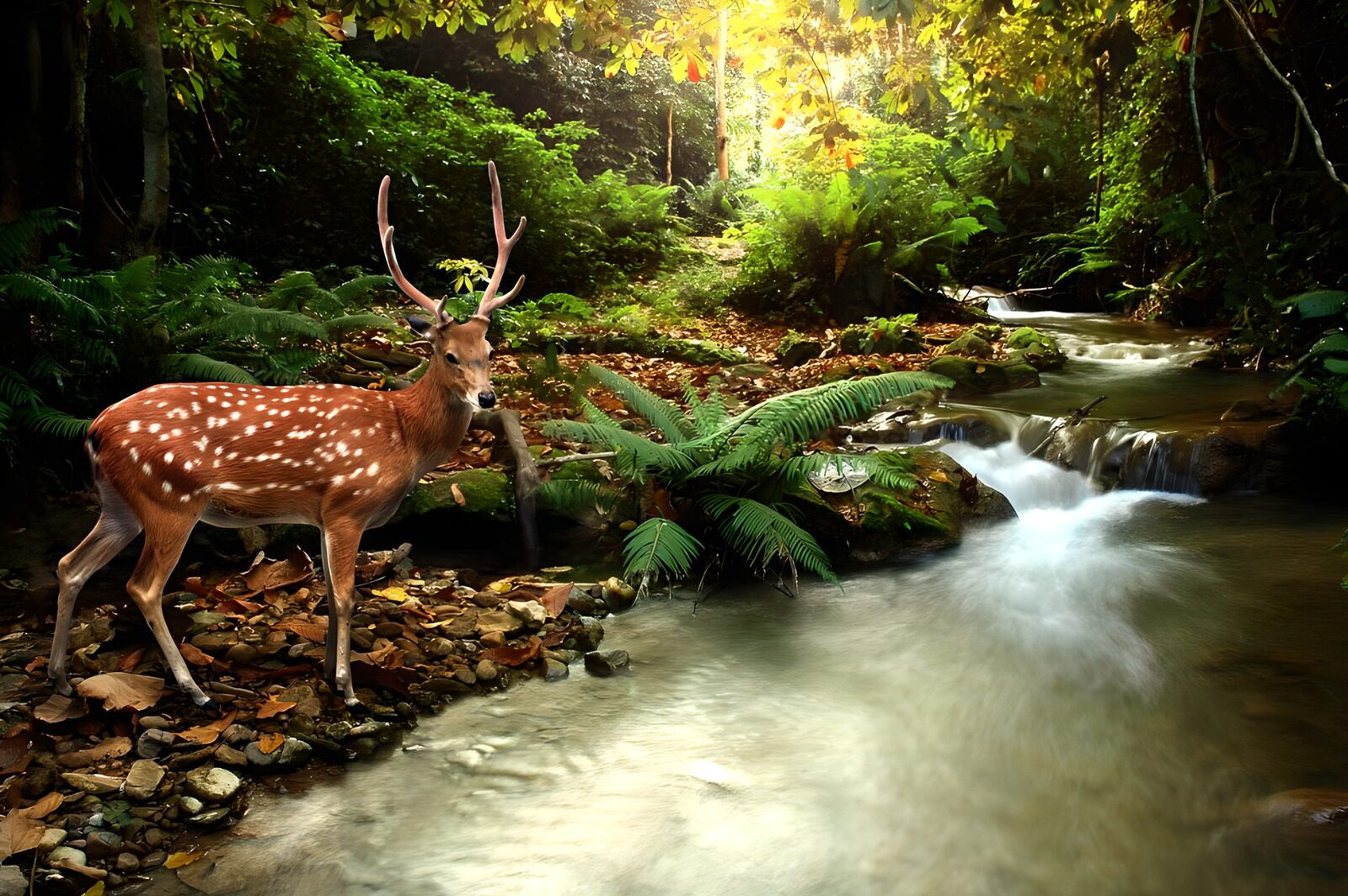 TPDE35621: Reh im idyllischen Wald
