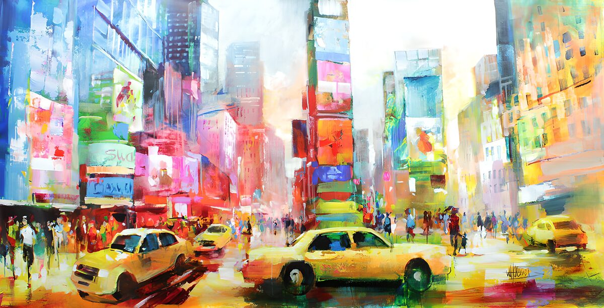 TPDE94851: Lebendige Straßen von New York