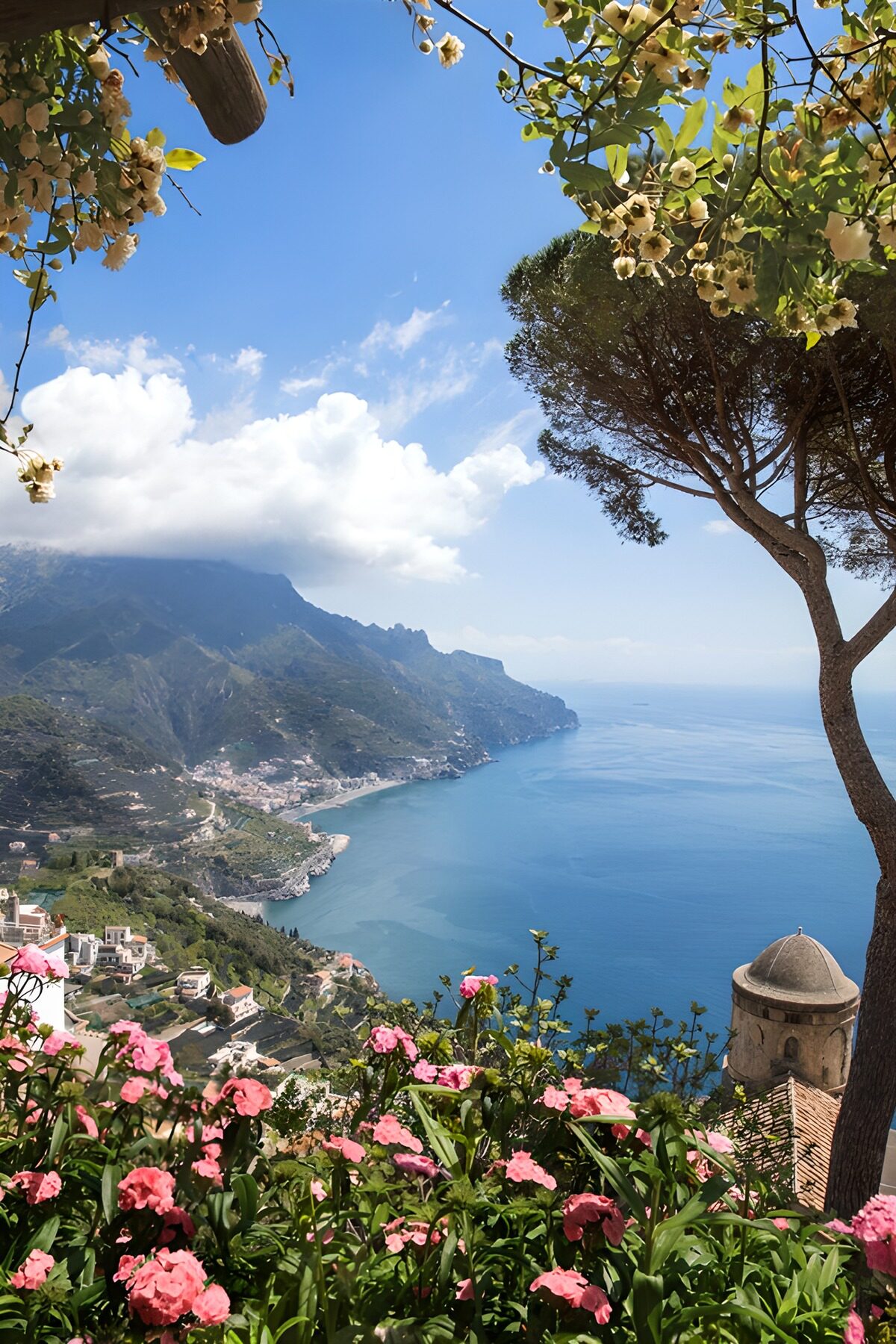 TPDE13190: Atemberaubende Küstenlandschaft über Amalfi
