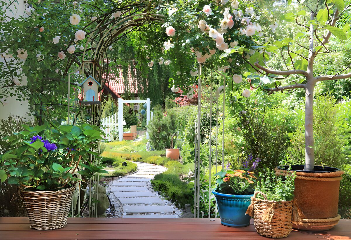TPDE76236: Ruhe im blühenden Gartenparadies