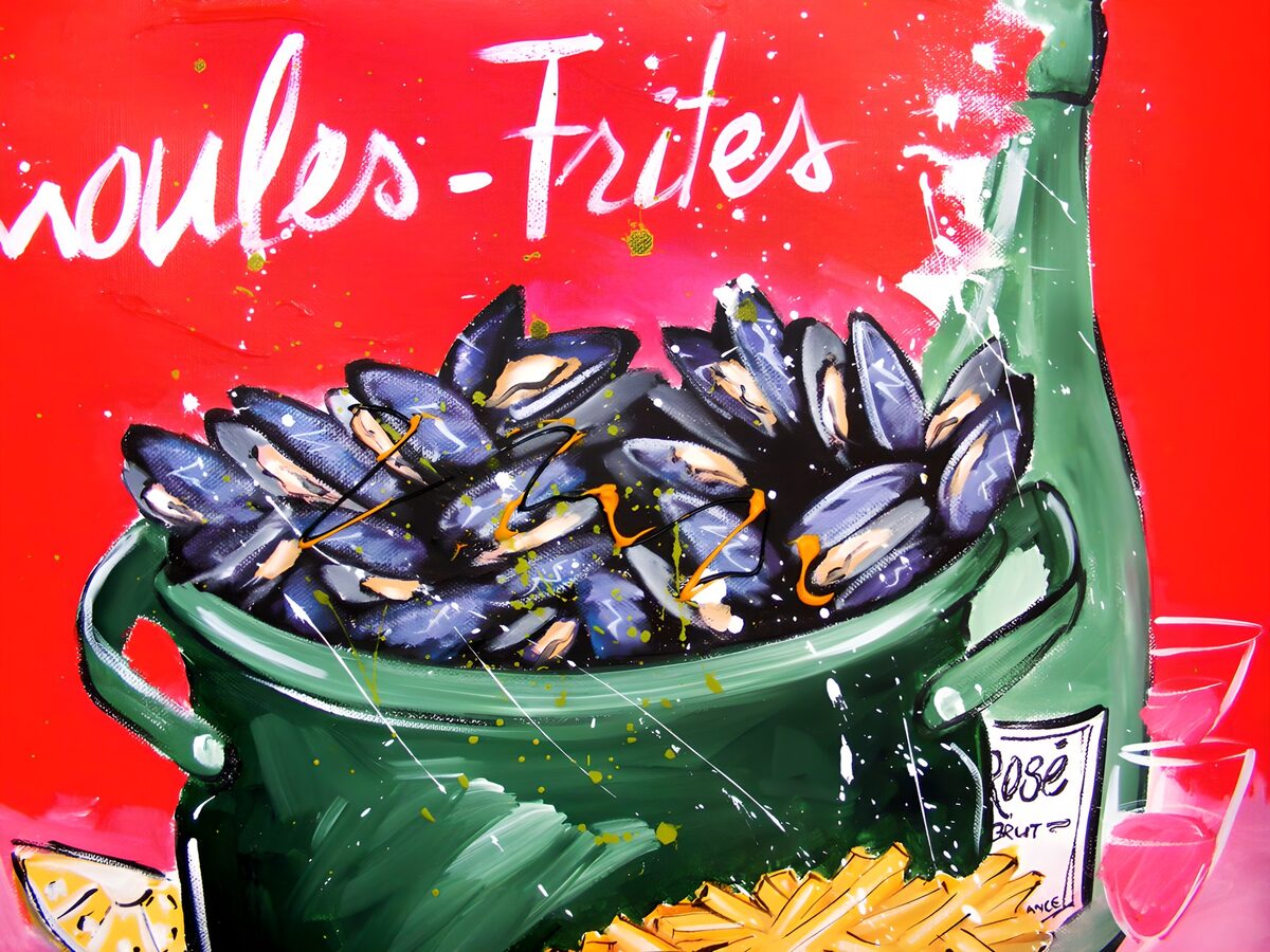 TPDE91521: Muscheln und Pommes Frites