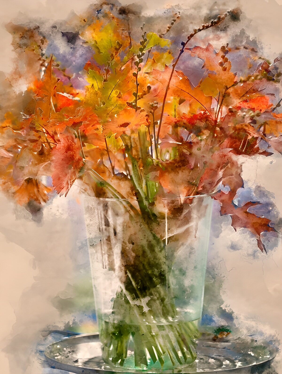 TPDE46402: Herbstliche Blütenpracht im Glas