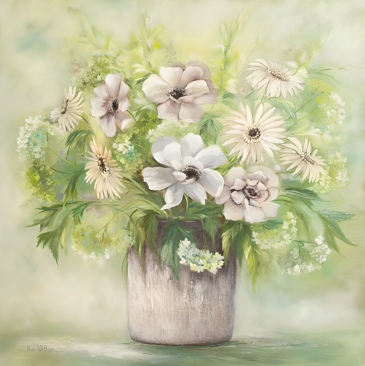 TPDE40739: Blumenstrauß in zarter Farbpalette