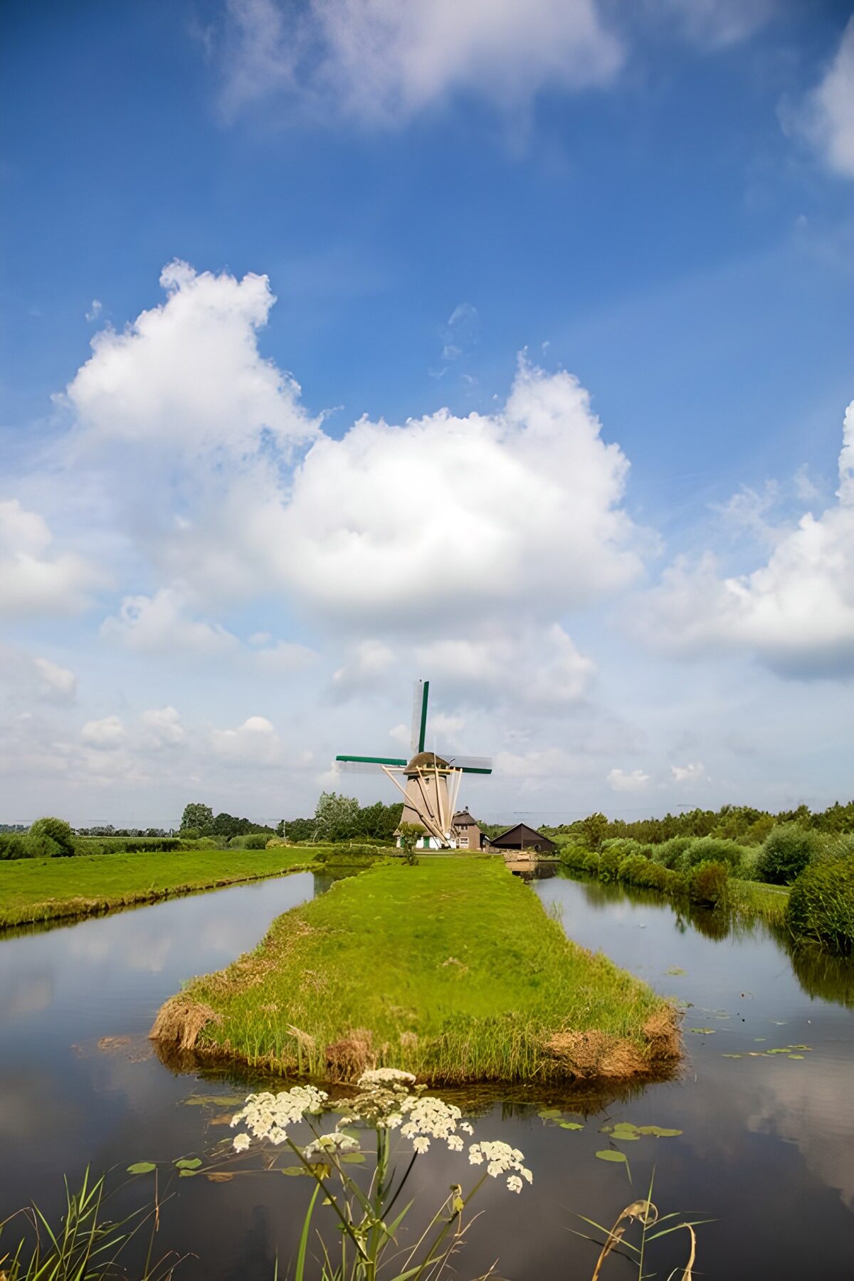 TPDE92002: Windmühle im malerischen Landschaft