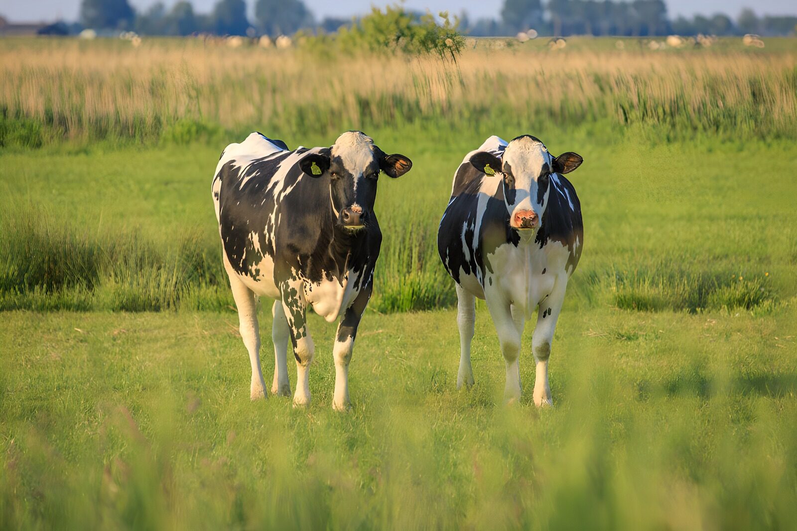 TPDE26234: Zwei Kühe auf grüner Wiese