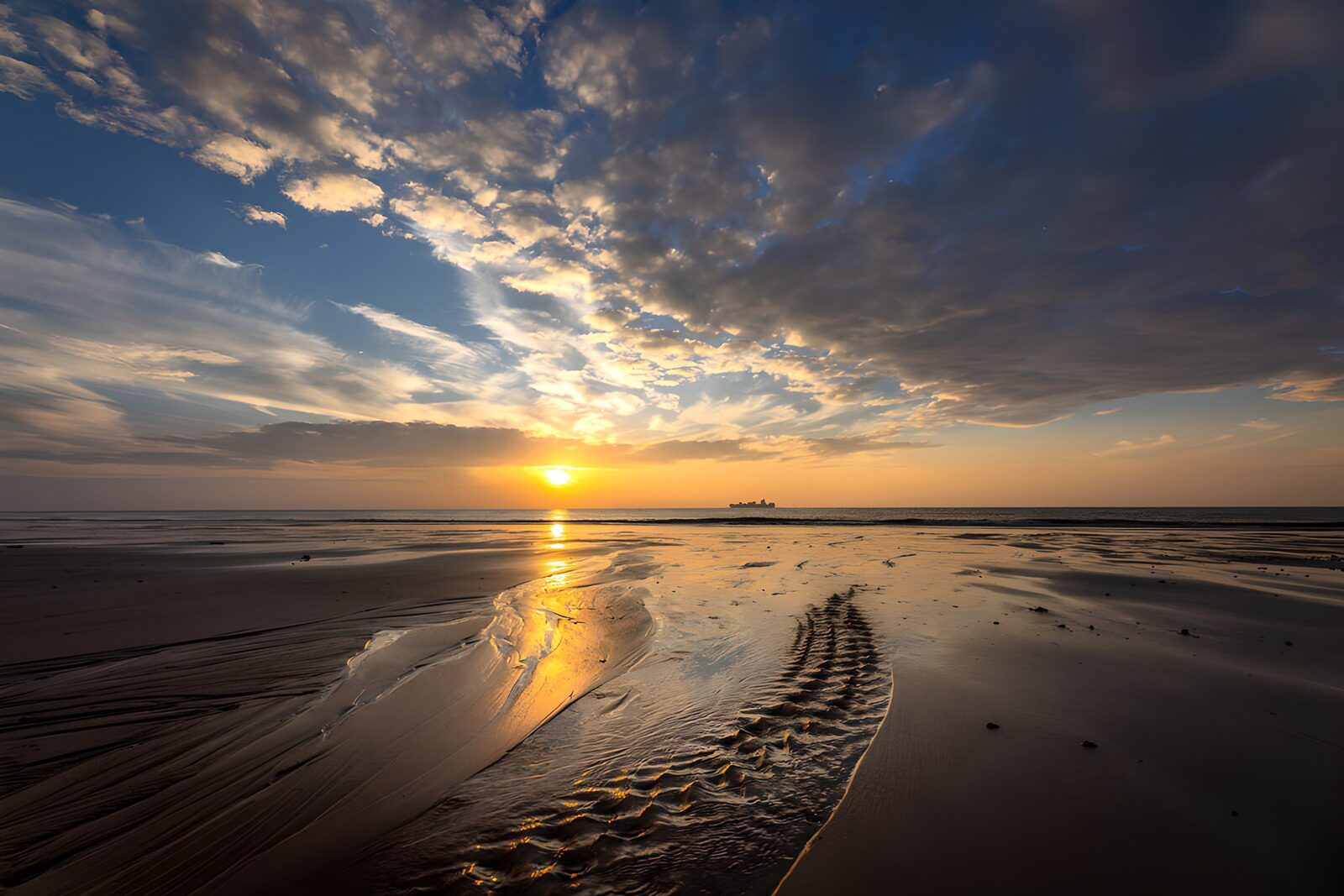 TPDE68754: Sonnenuntergang am Strand