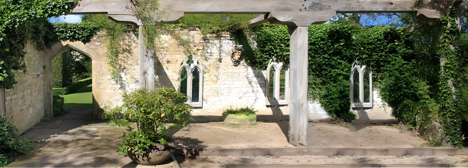 TPDE16102: ein Kloster mit Zugang zum  Klostergarten