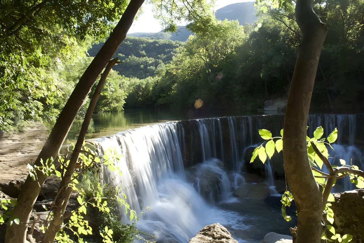 Wasserfall in einem Naturschutzgebiet