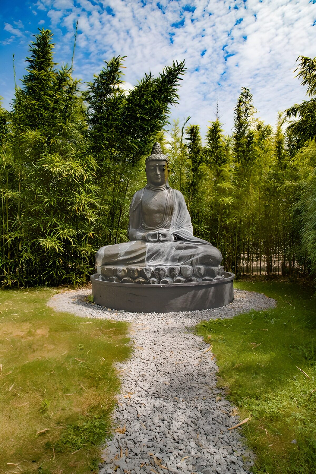 Buddha-Statue in ruhiger Umgebung