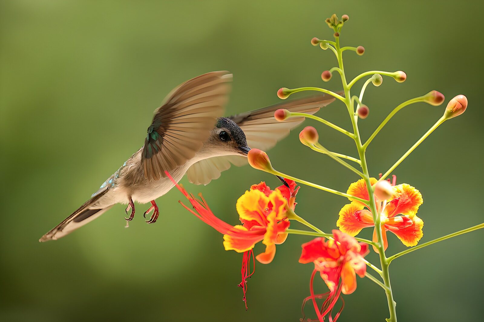 TPDE72067: Kolibri beim Nektarsammeln