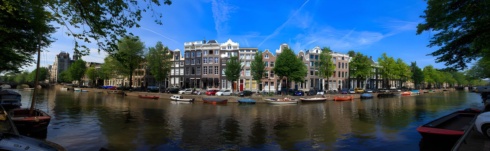 TPDE32324: Malerische Grachtenansicht in Amsterdam