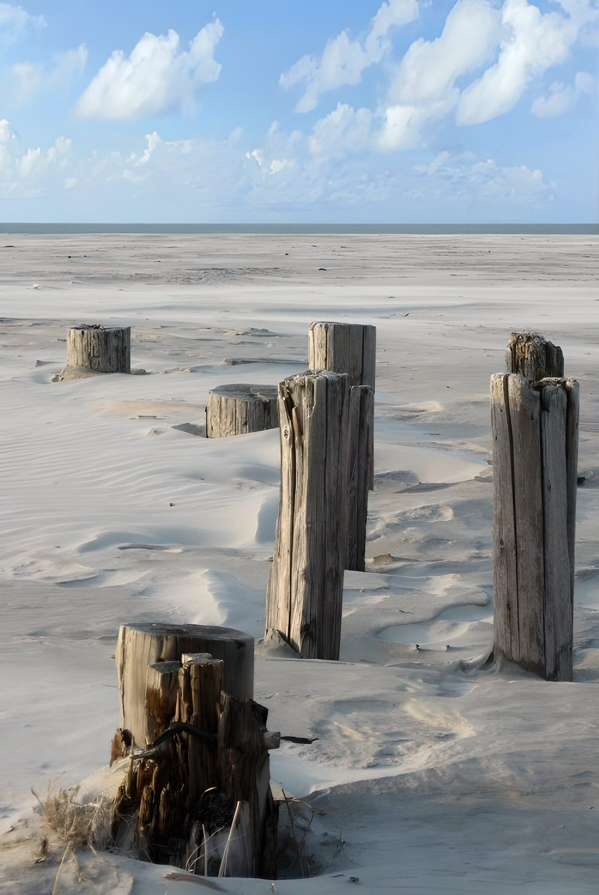 TPDE56418: Wellenbrecher im Sand