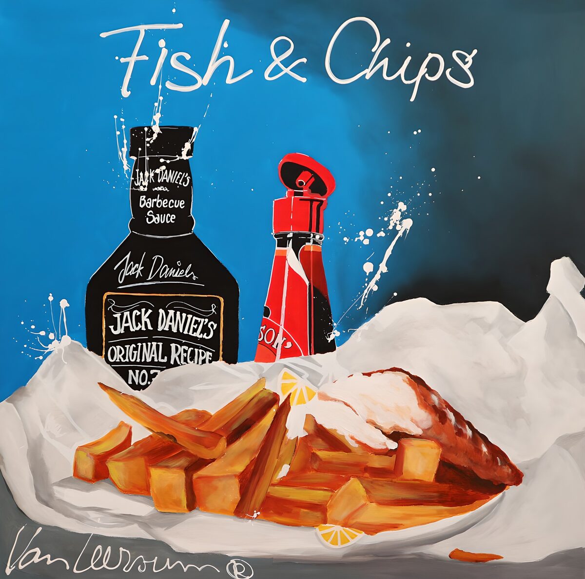 TPDE96654: Leckeres Fish & Chips mit Soßen