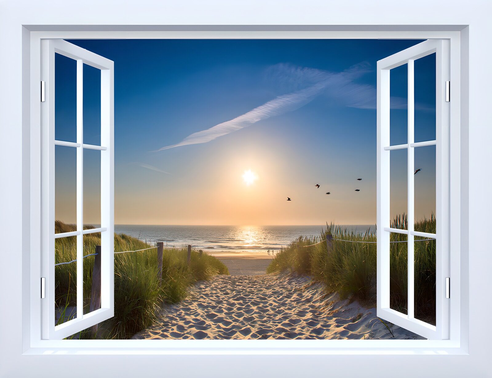 TPDE31302: Aussicht auf einen sonnigen Strand