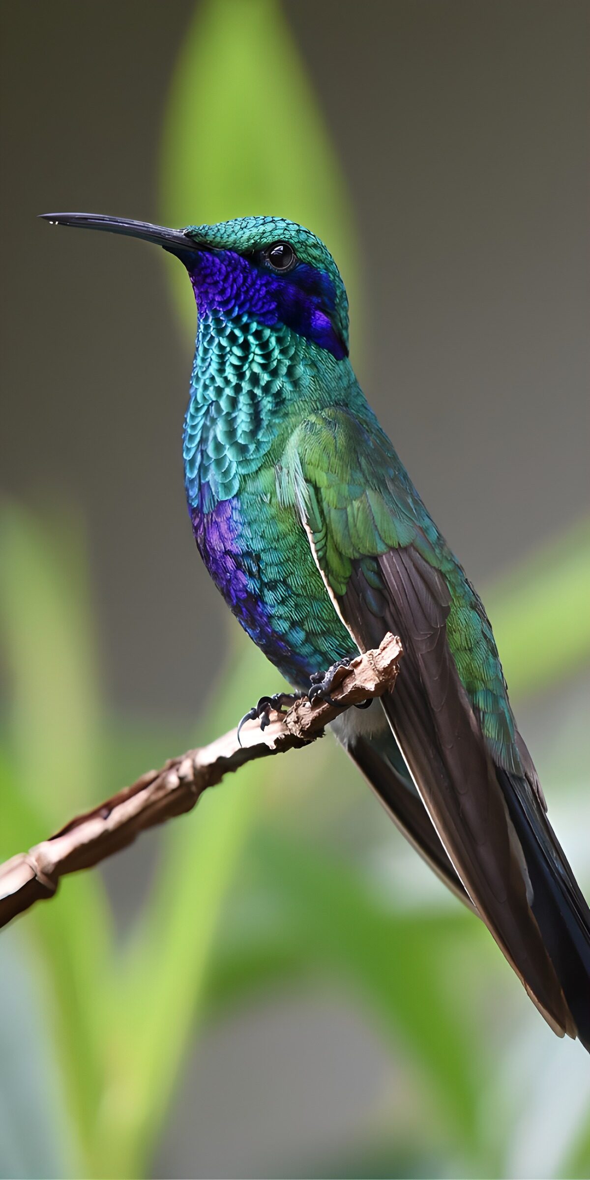 TPDE84420: Schillernder Kolibri in der Natur