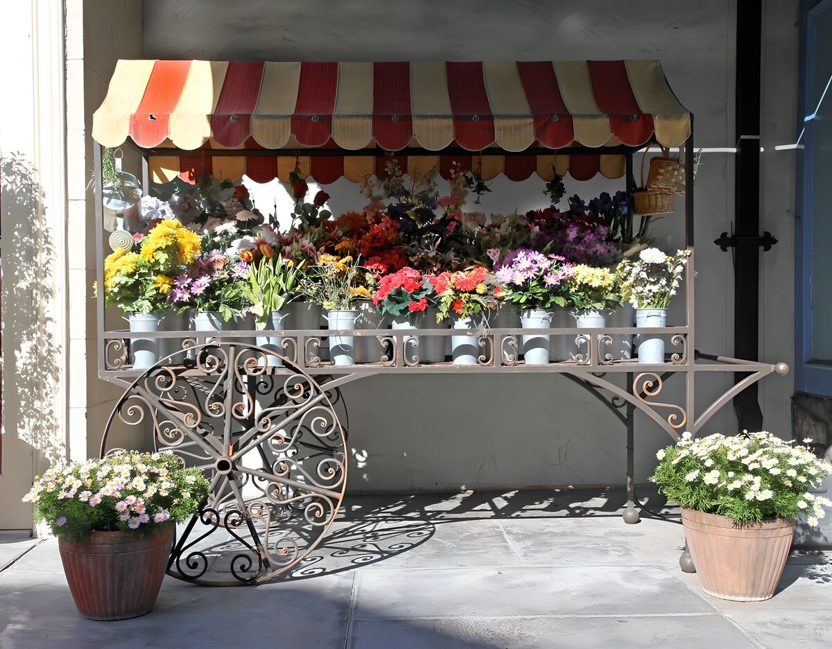 TPDE79885: mobiler Blumenstand