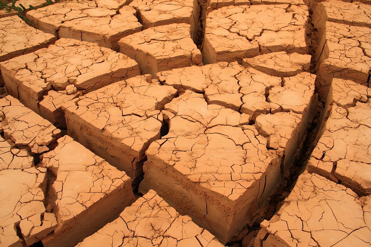 ausgetrockneter Sand-Boden