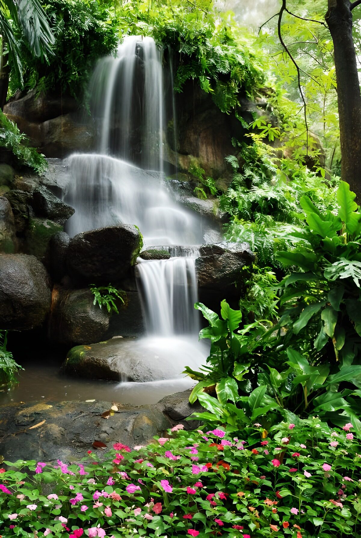 ein Wasserfall ist immer ein Naturspektakel