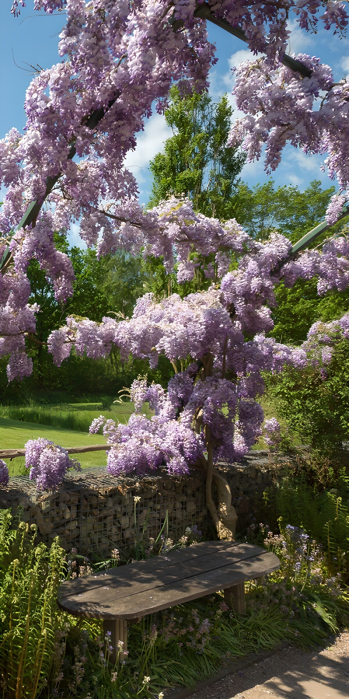 TPDE75382: Wisteria im Frühling