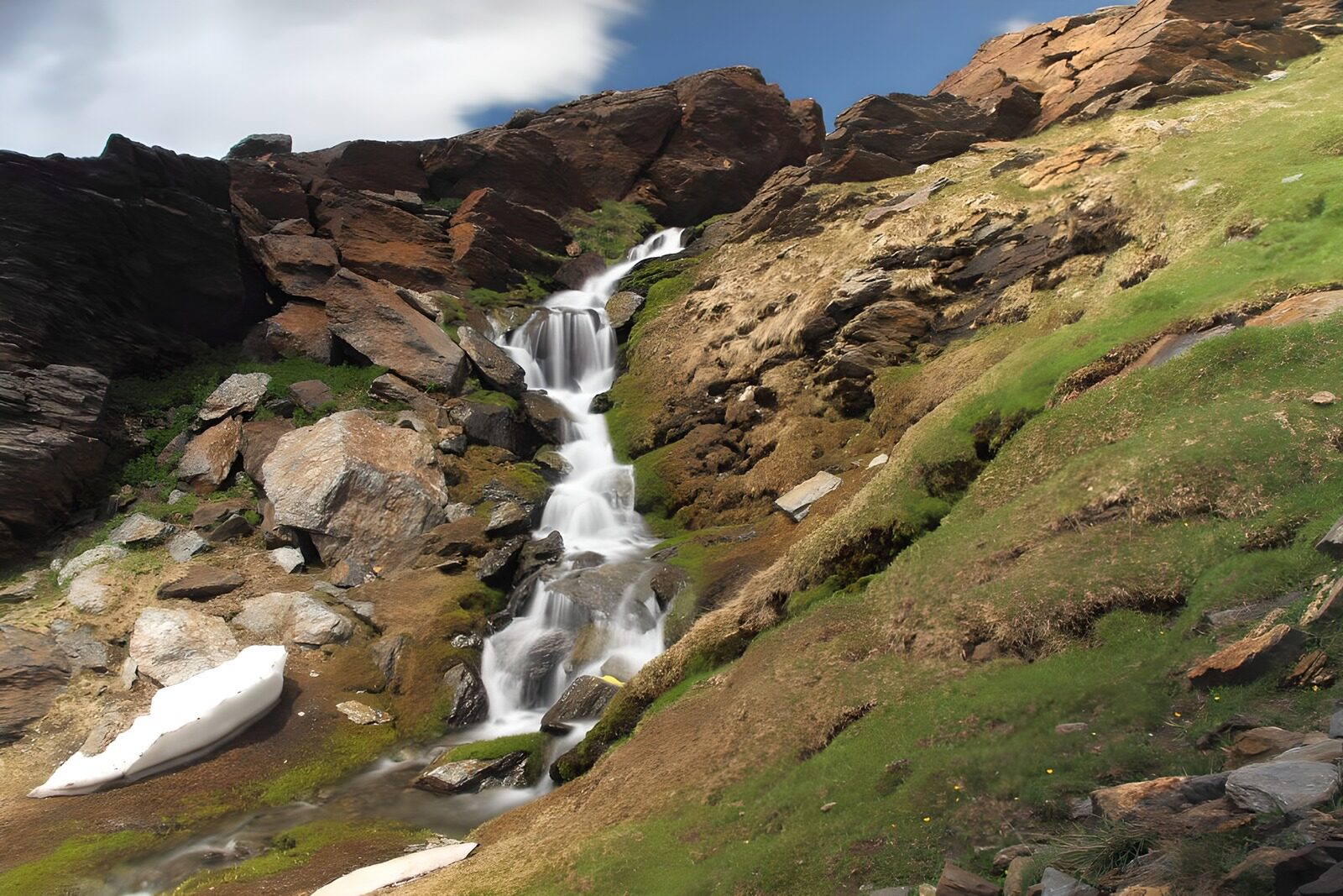 TPDE73116: Wasserfall im Hochgebirge