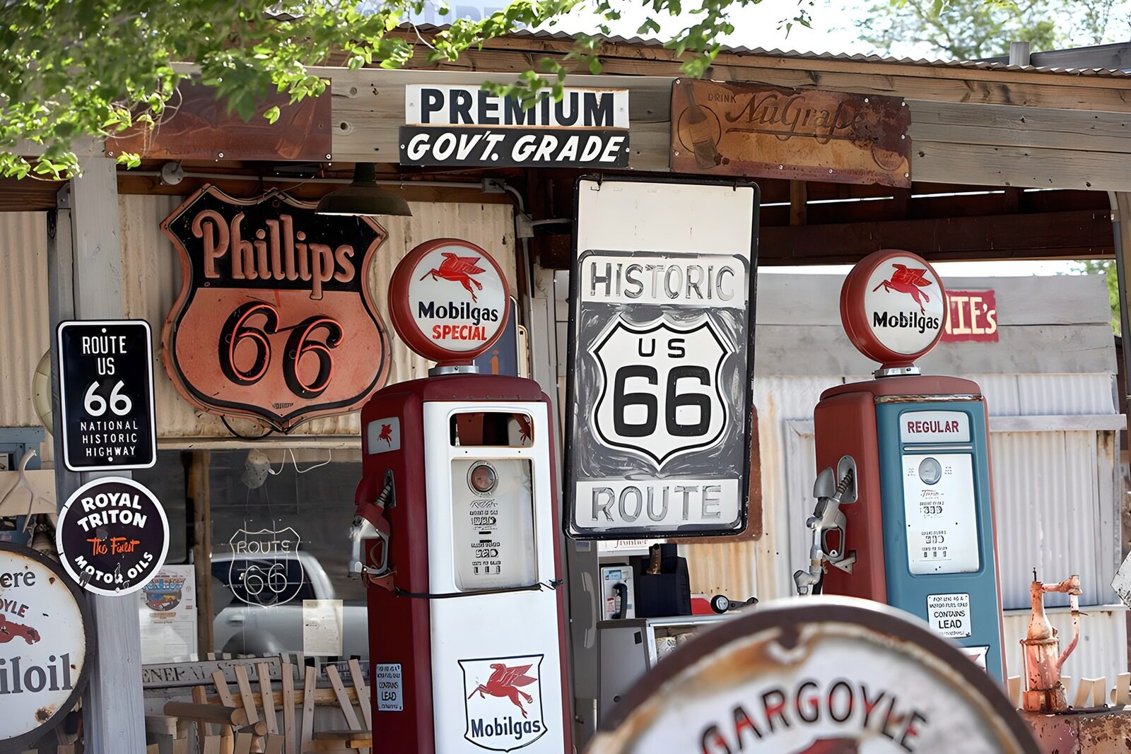 TPDE13012: Tankstelle an der Route 66