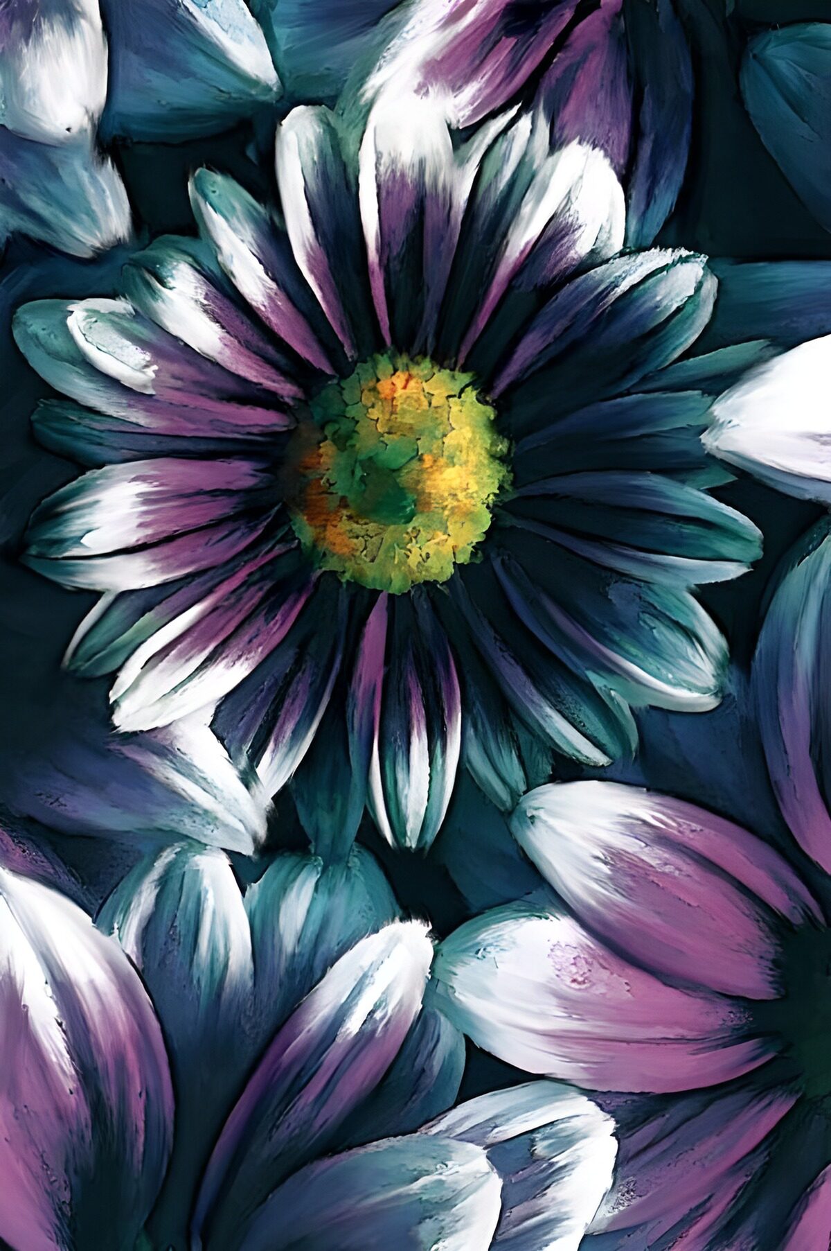 TPDE26161: Margarite in blau-violett