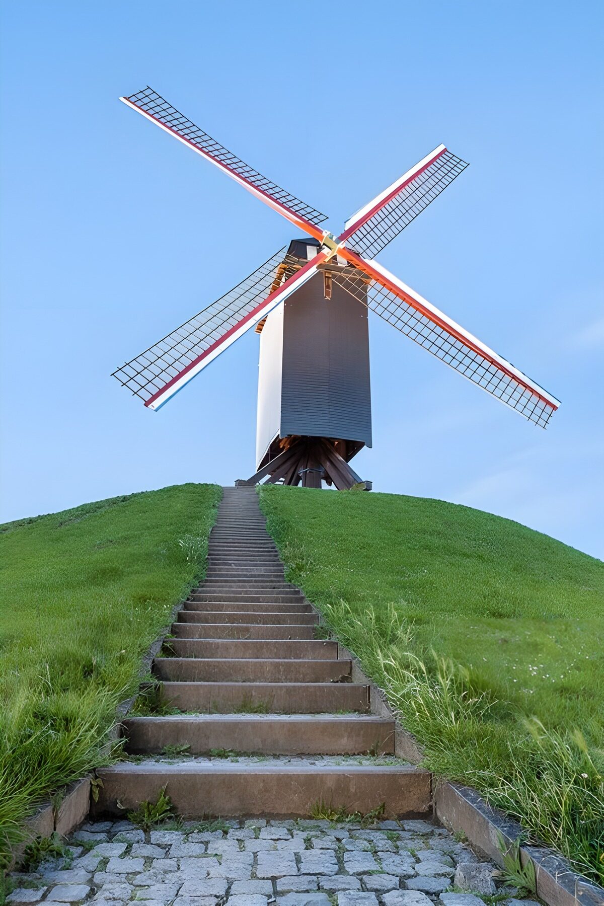 TPDE70381: Mühle oben auf dem Deich