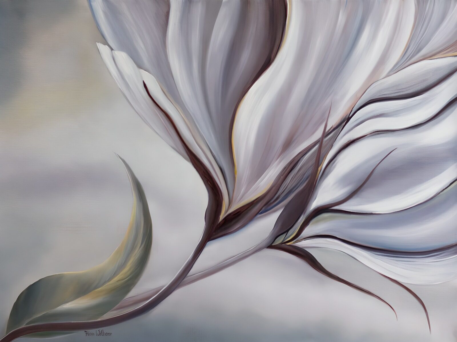 TPDE77687: Elegante Blüte in sanften Tönen