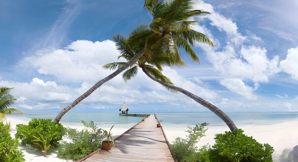 Tropisches Paradies am Meer