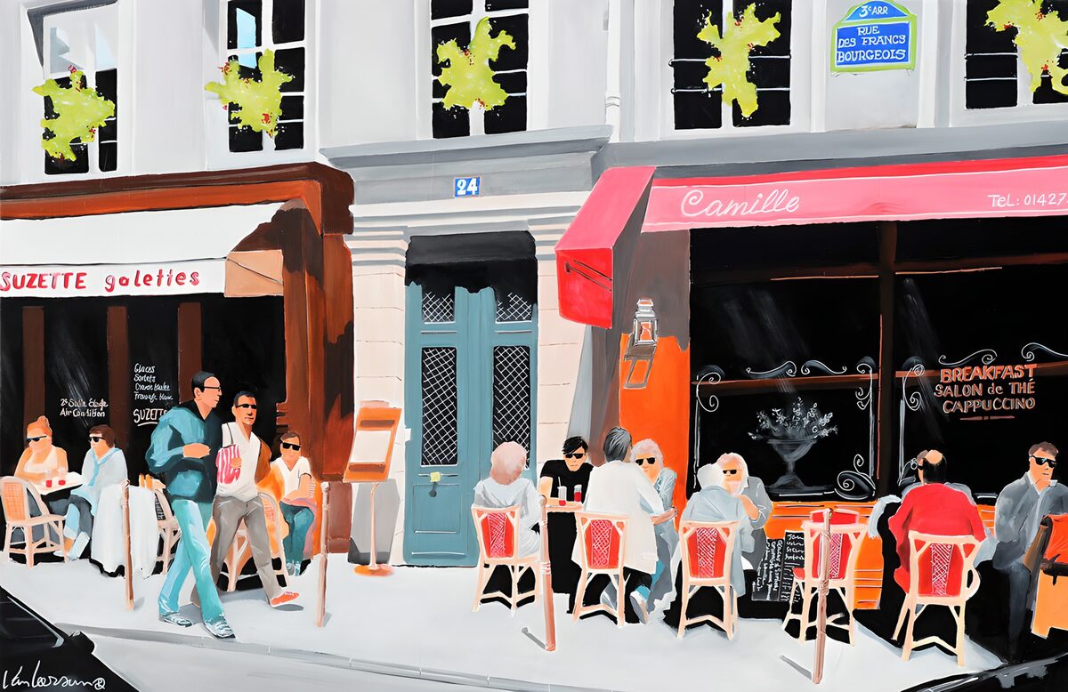 TPDE92422: Mittagessen in einem Pariser Café