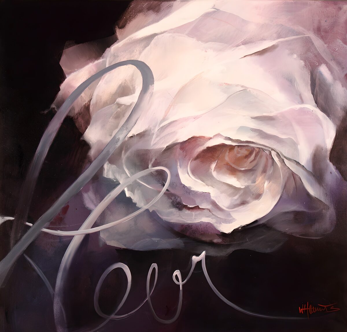 TPDE17275: Zarte Rose mit Gefühl