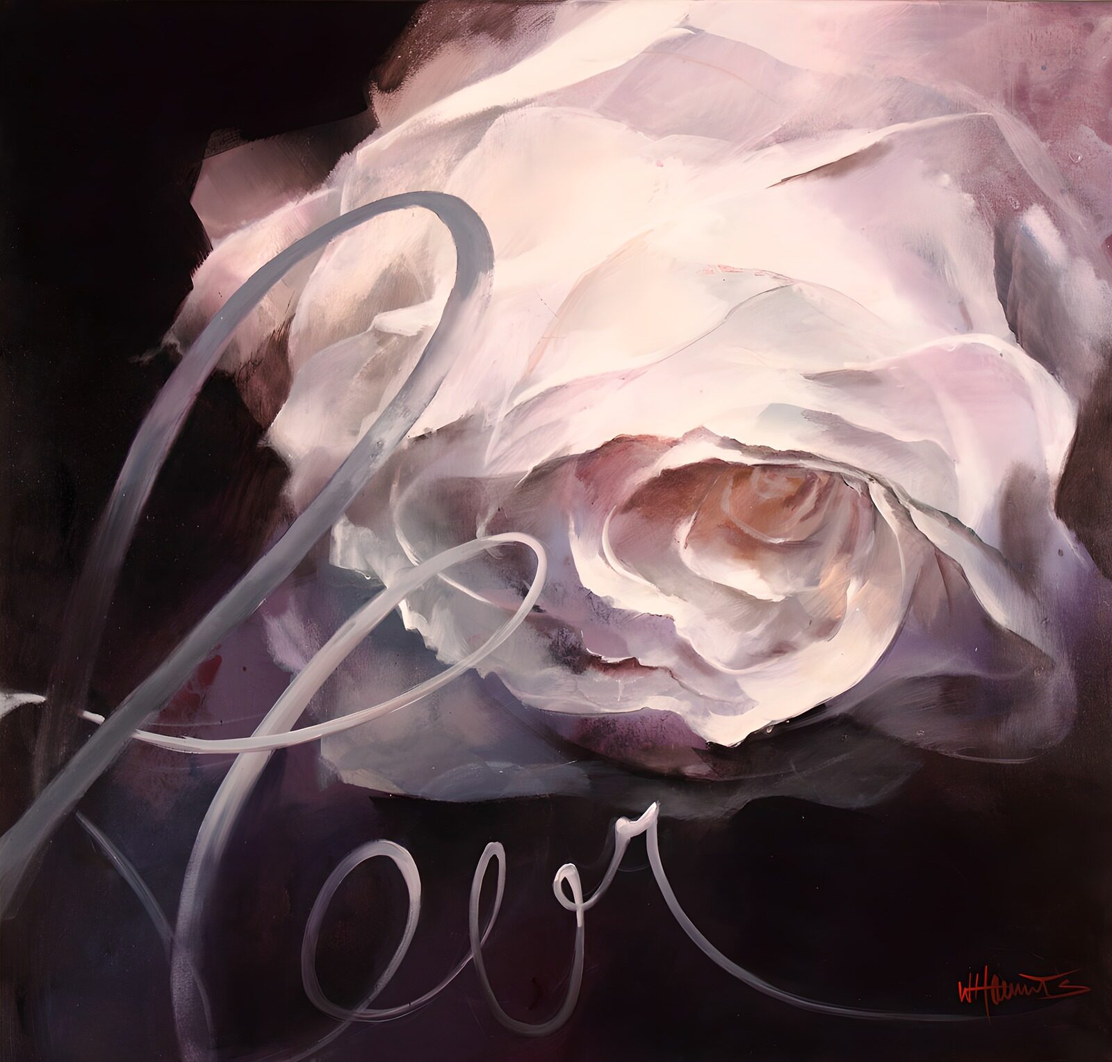 TPDE17275: Zarte Rose mit Gefühl