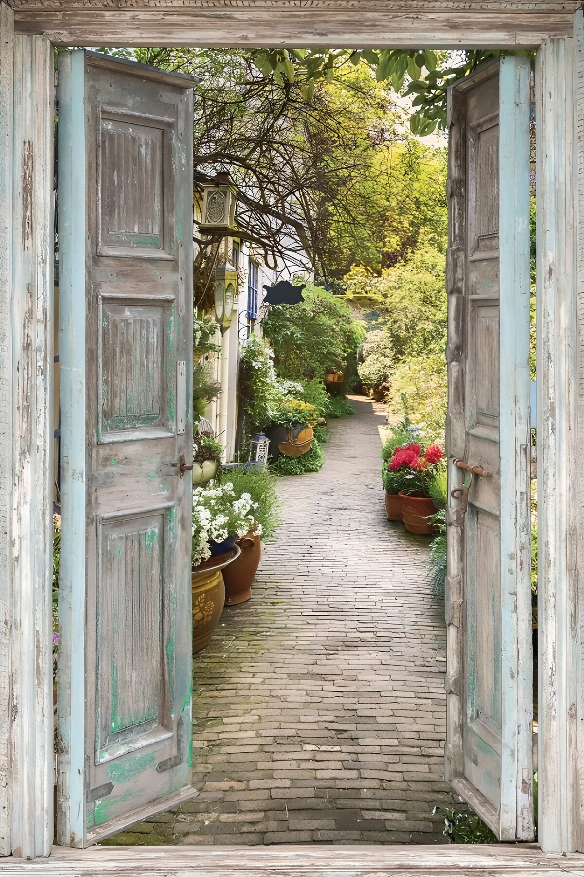 TPDE66853: Ein Blick in den blühenden Garten