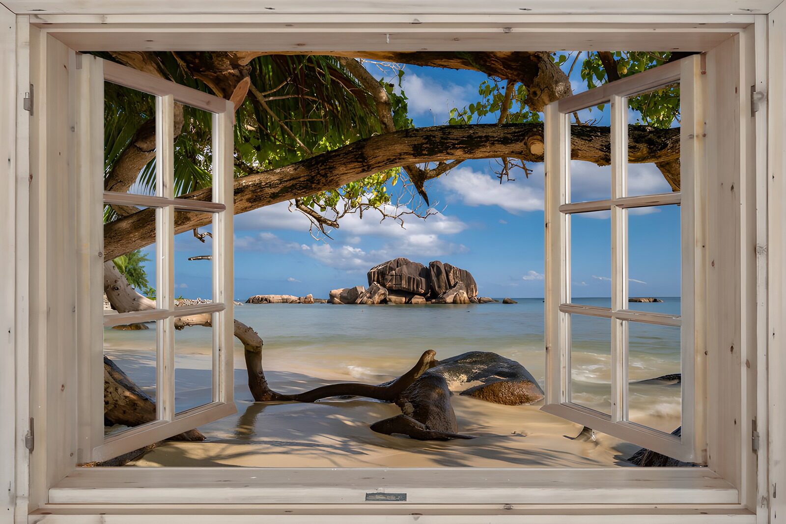 TPDE66594: Blick auf einen paradiesischen Strand