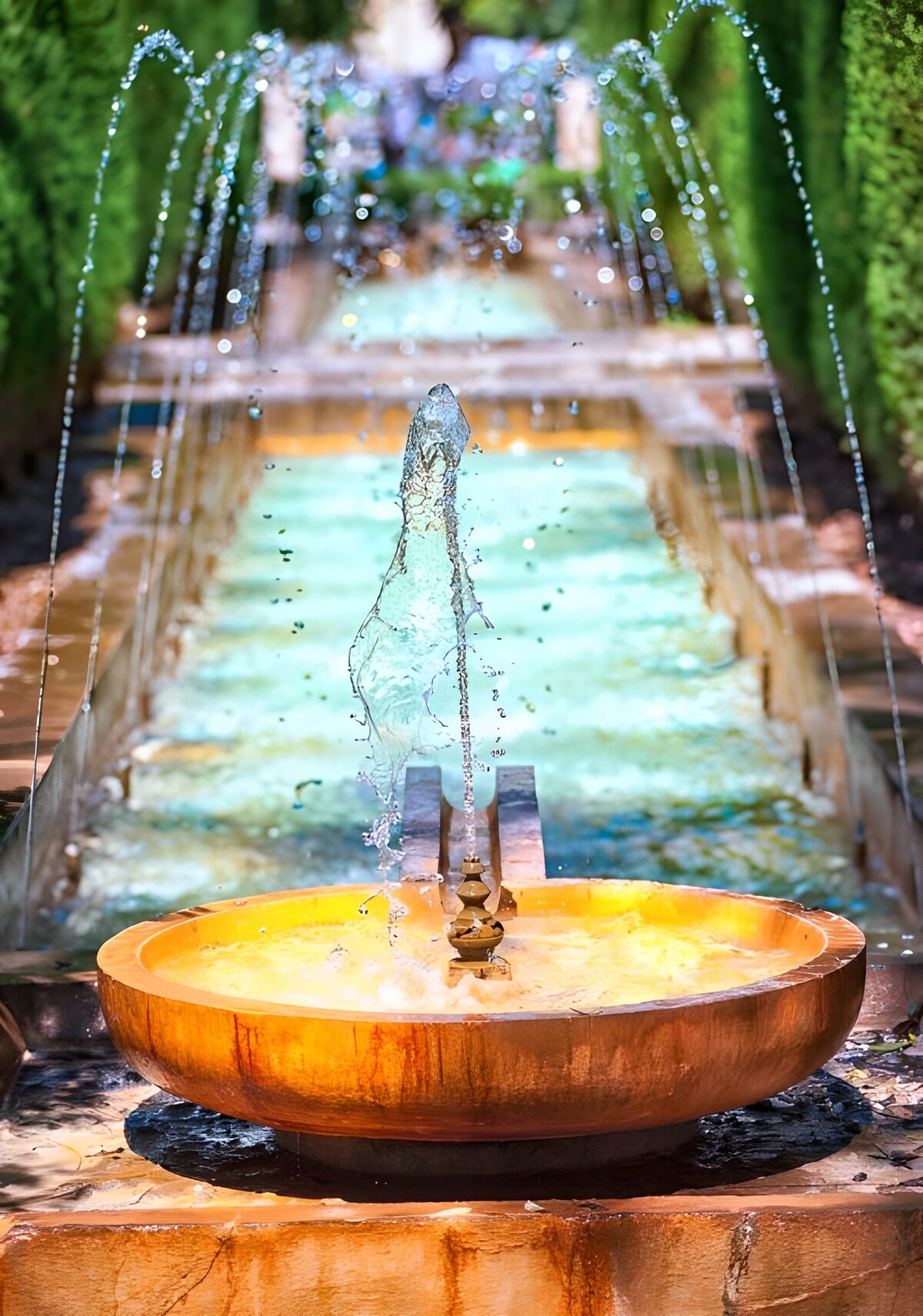 TPDE52552: Wasserfontäne im Gartenparadies
