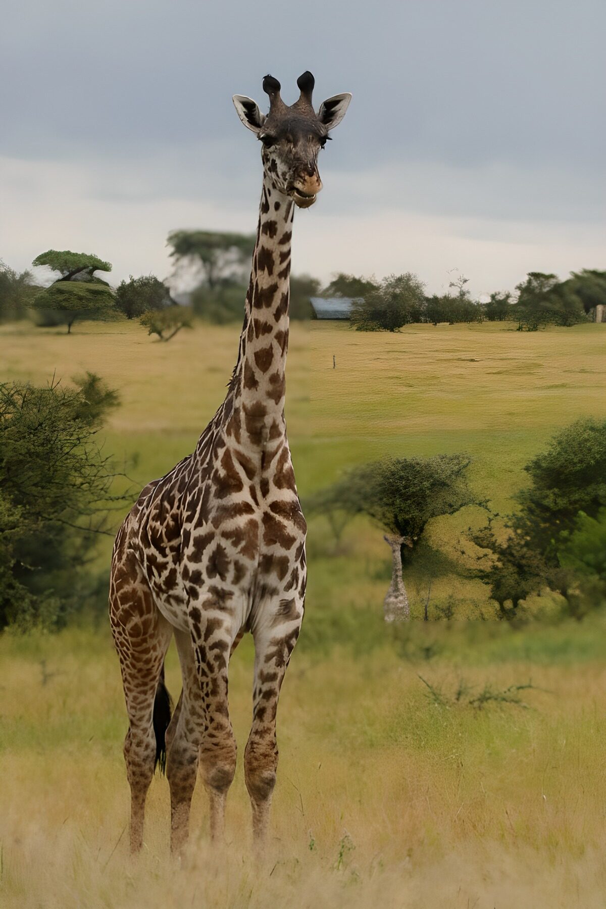 TPDE23426: Elegante Giraffe in der Savanne