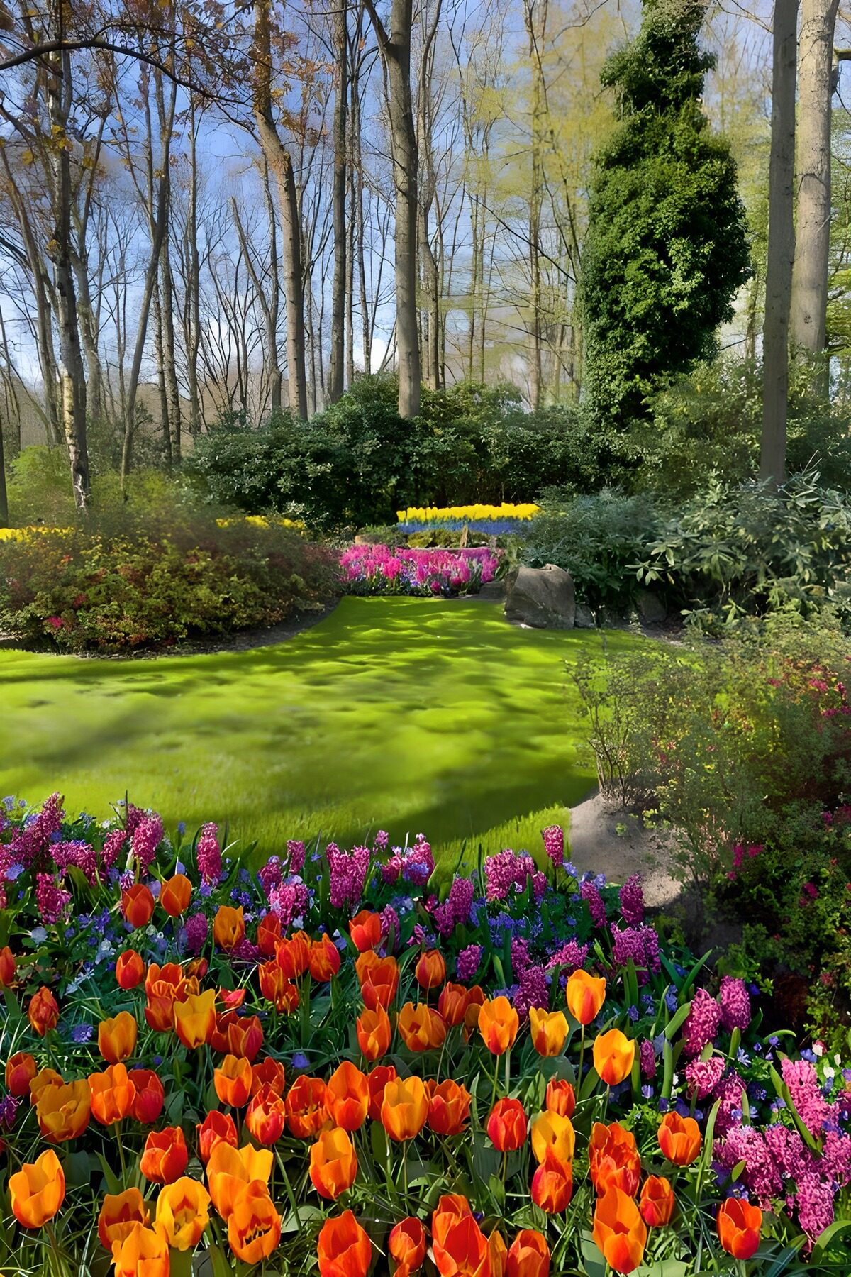 TPDE76727: Blühender Frühling im Garten