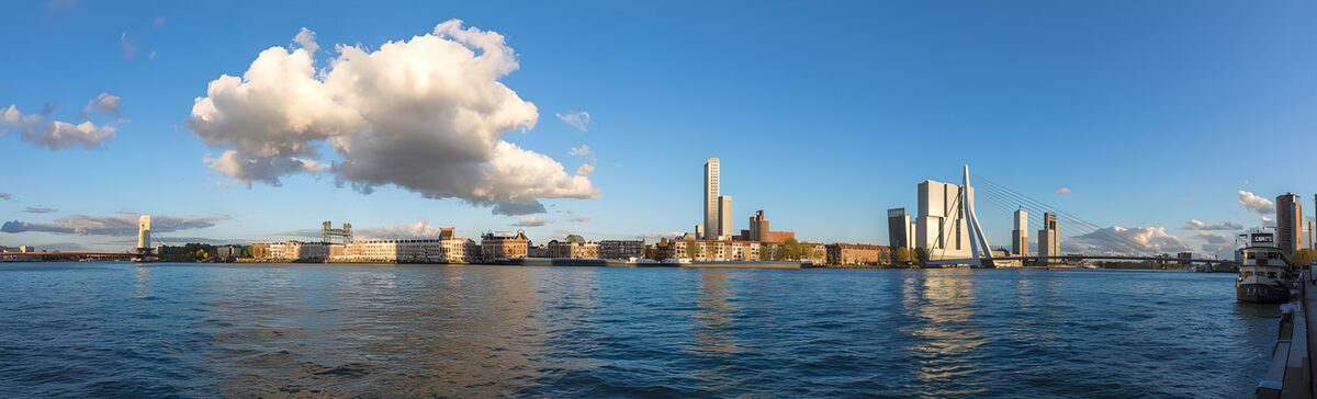 TPDE24892: Panorama der Skyline von Rotterdam
