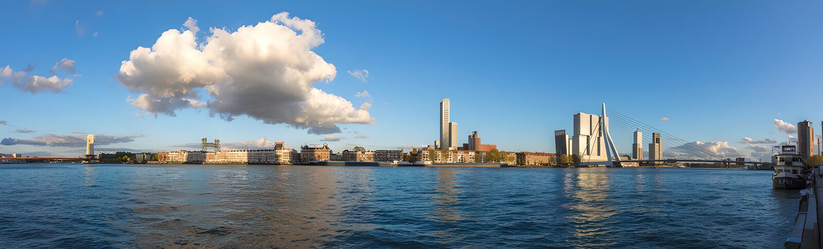 TPDE24892: Panorama der Skyline von Rotterdam
