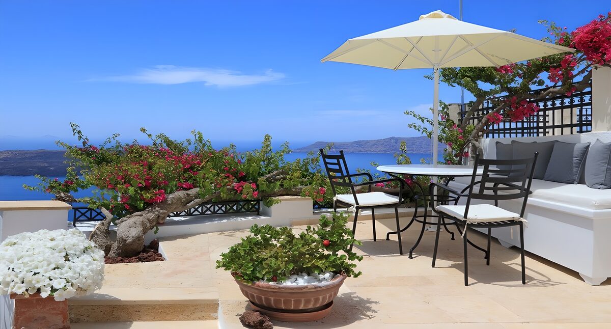 TPDE68322: Traumhafte Terrasse mit Meerblick